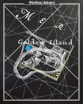 Superposition #4 ( Golden Ifland – Pistoolhaven)/ 2014 / 120x150cm / acrylique sur papier – acrylic painting on paper